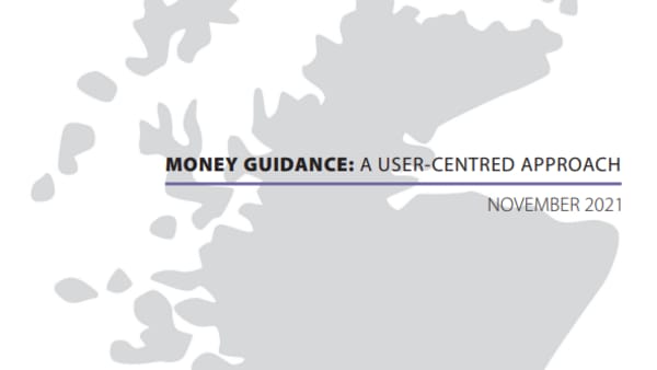 Money Guidance: A User-centred Approach